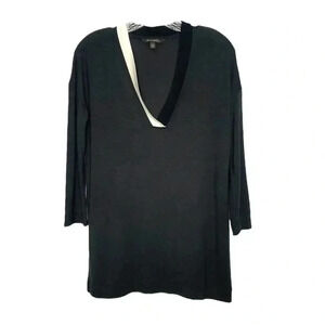 Banana Republic Black Soft Casual V-neck Shirt